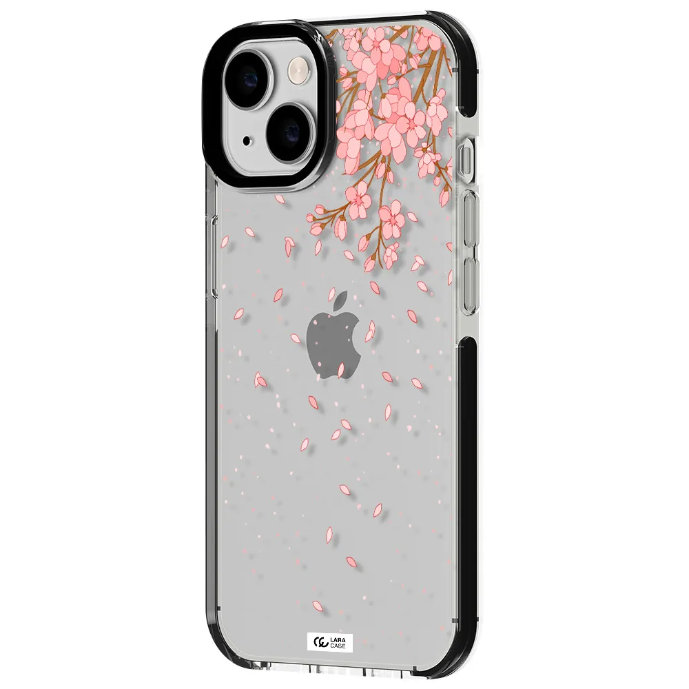 Sakura Fall Apple iPhone 14 impact black border Case