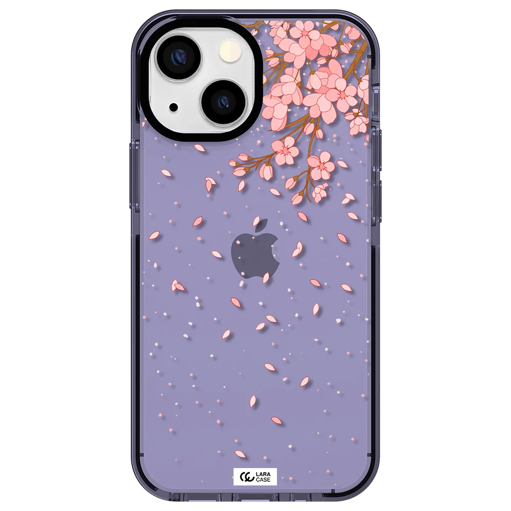 Sakura Fall Apple iPhone 15 impact Lilac Case