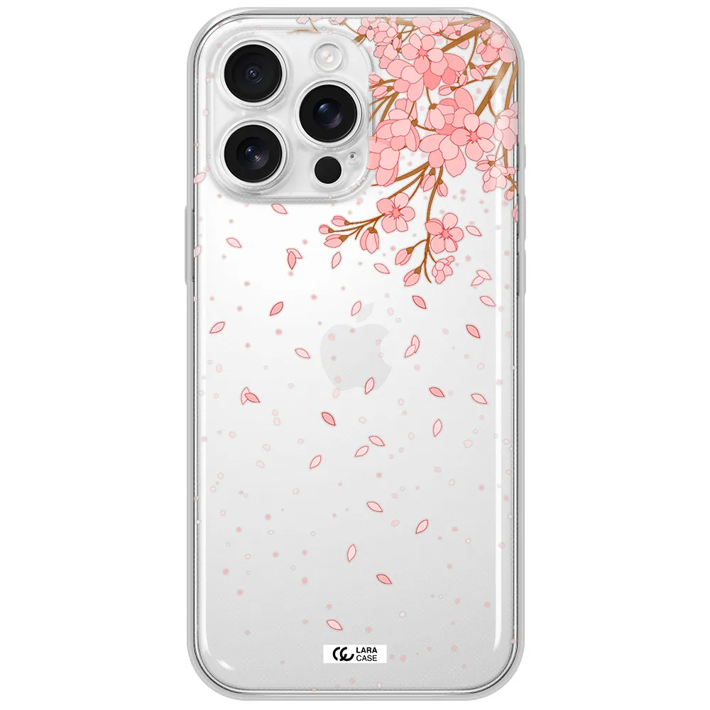 Sakura Fall Apple Iphone 16 Pro Max Clear Tpu Case