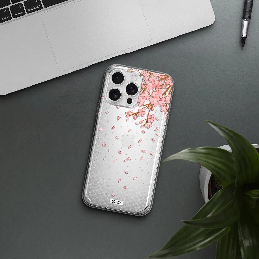 Sakura Fall Apple Iphone 16 Pro Max Clear Tpu Case
