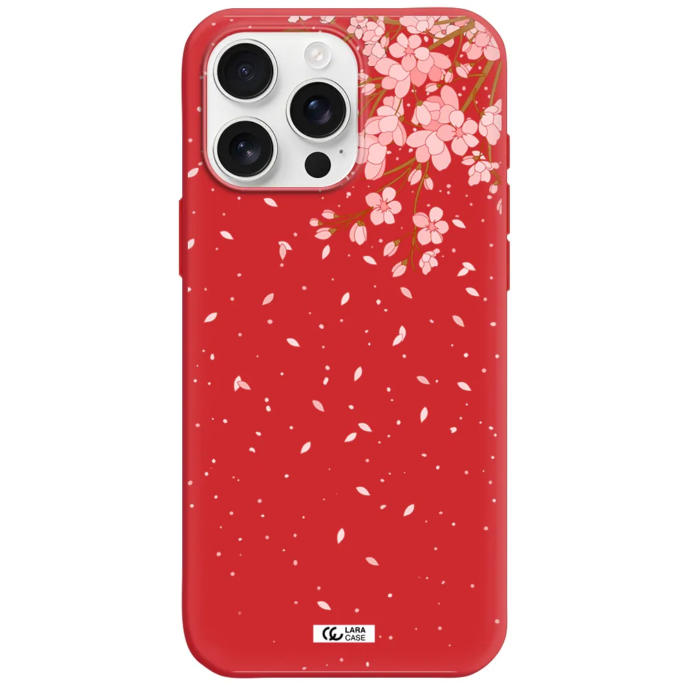 Sakura Fall Apple Iphone 16 Pro Max Silicone Stone Case