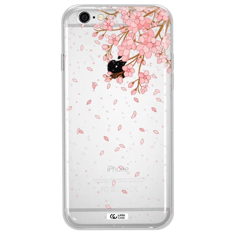 Sakura Fall Apple iPhone 6 plus Clear TPU Case