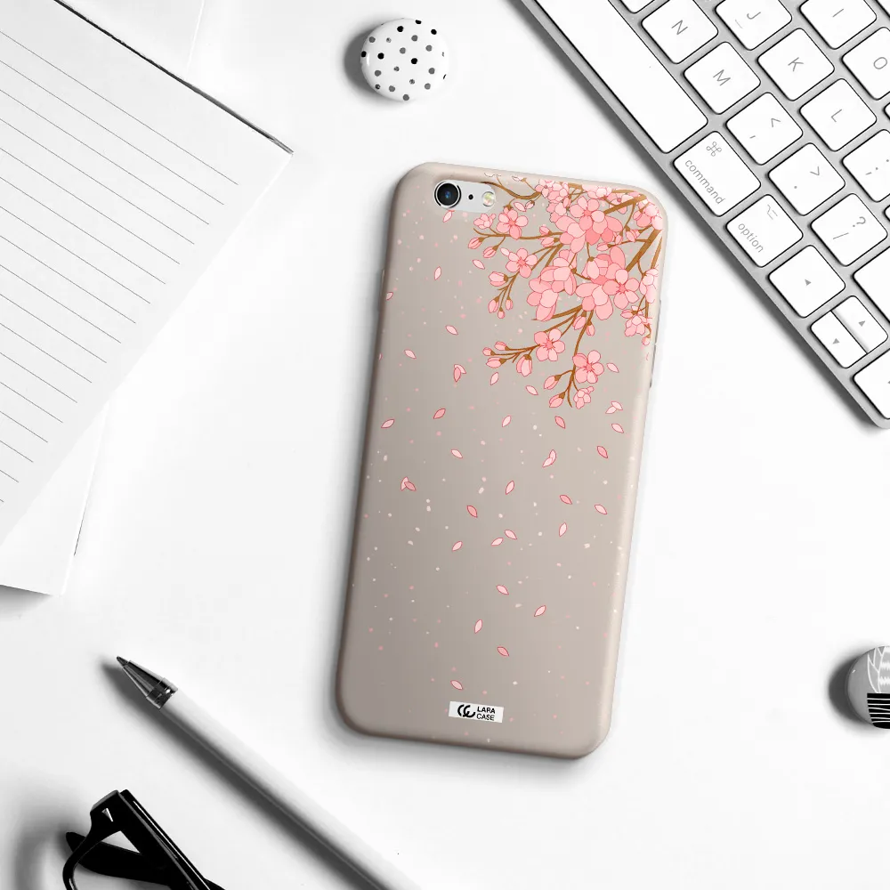 Sakura Fall Apple iPhone 6 plus Silicone Stone Case