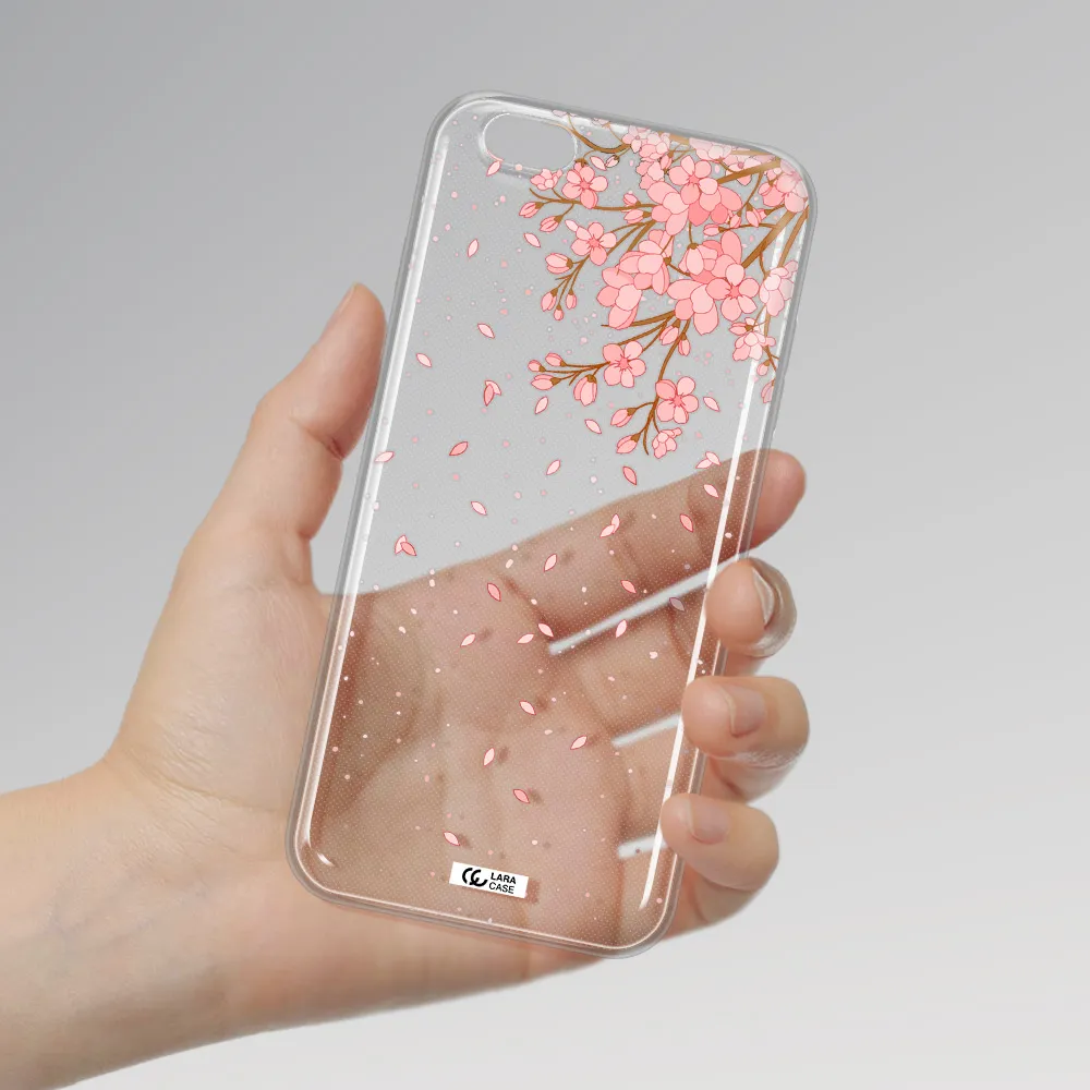 Sakura Fall Apple iPhone 6 s plus Clear TPU Case