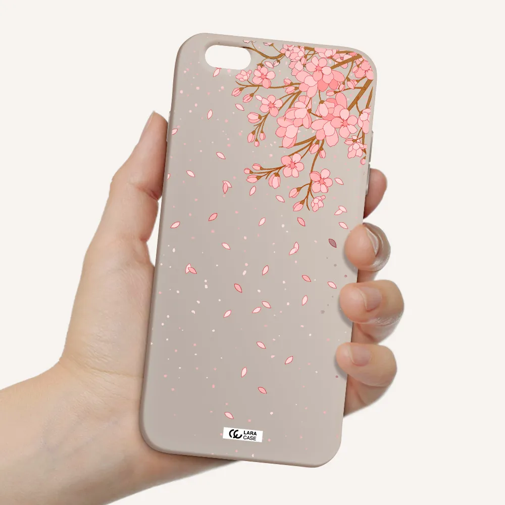 Sakura Fall Apple iPhone 6 s plus Silicone Stone Case