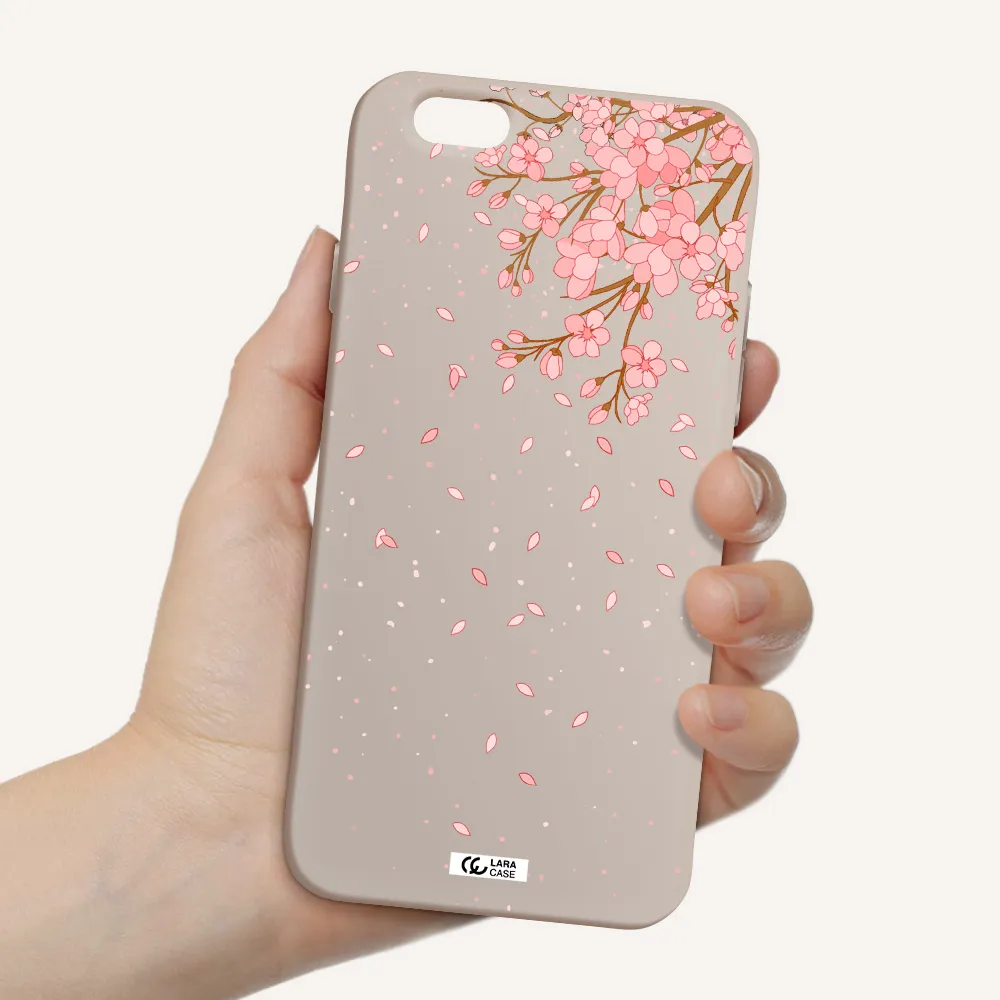 Sakura Fall Apple iPhone 6 Silicone Stone Case