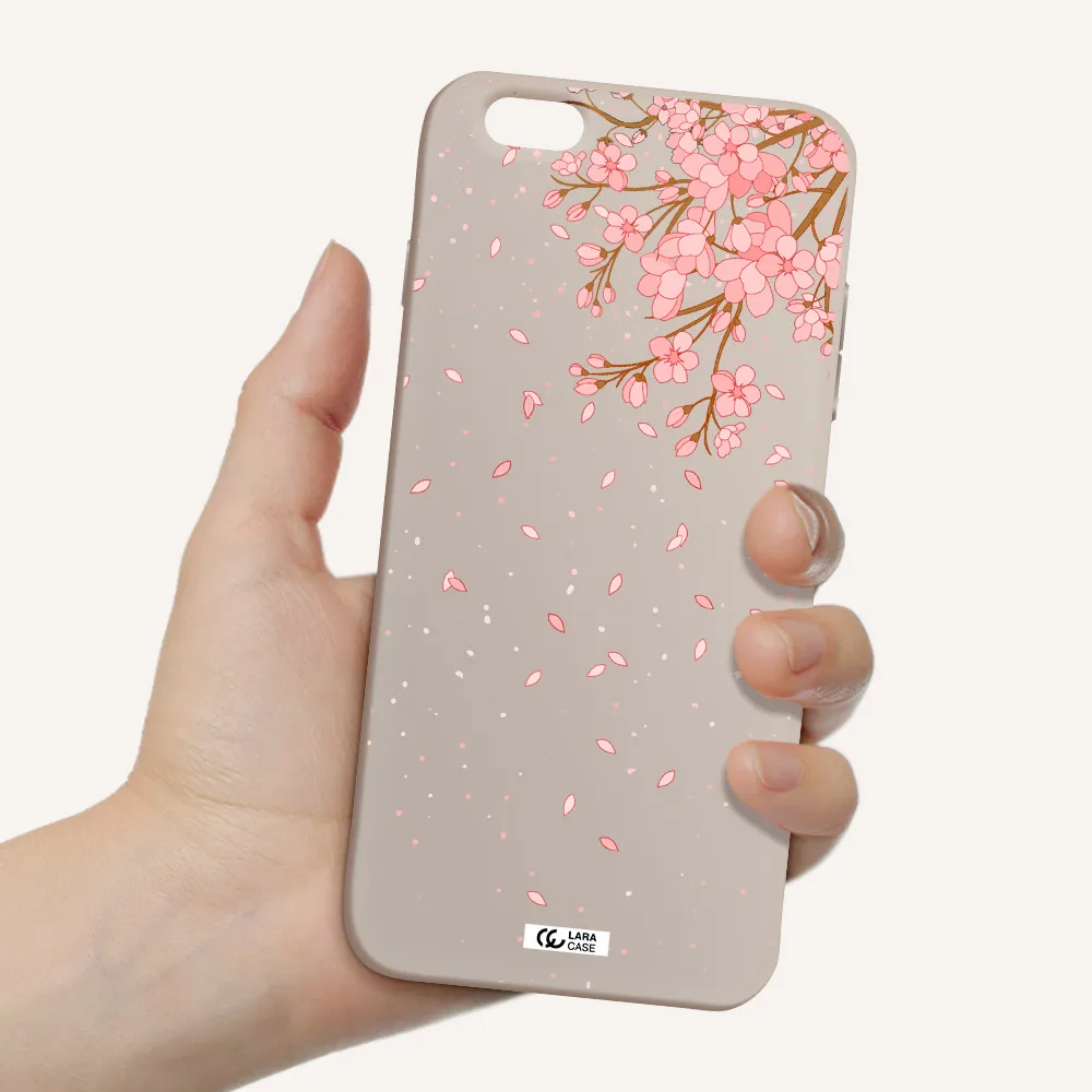 Sakura Fall Apple iPhone 6S Silicone Stone Case