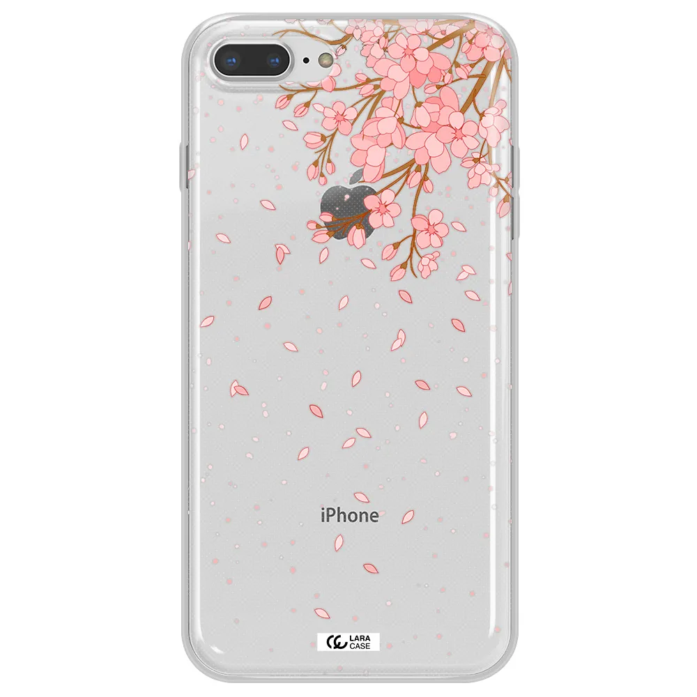 Sakura Fall Apple iPhone 7 plus Clear TPU Case