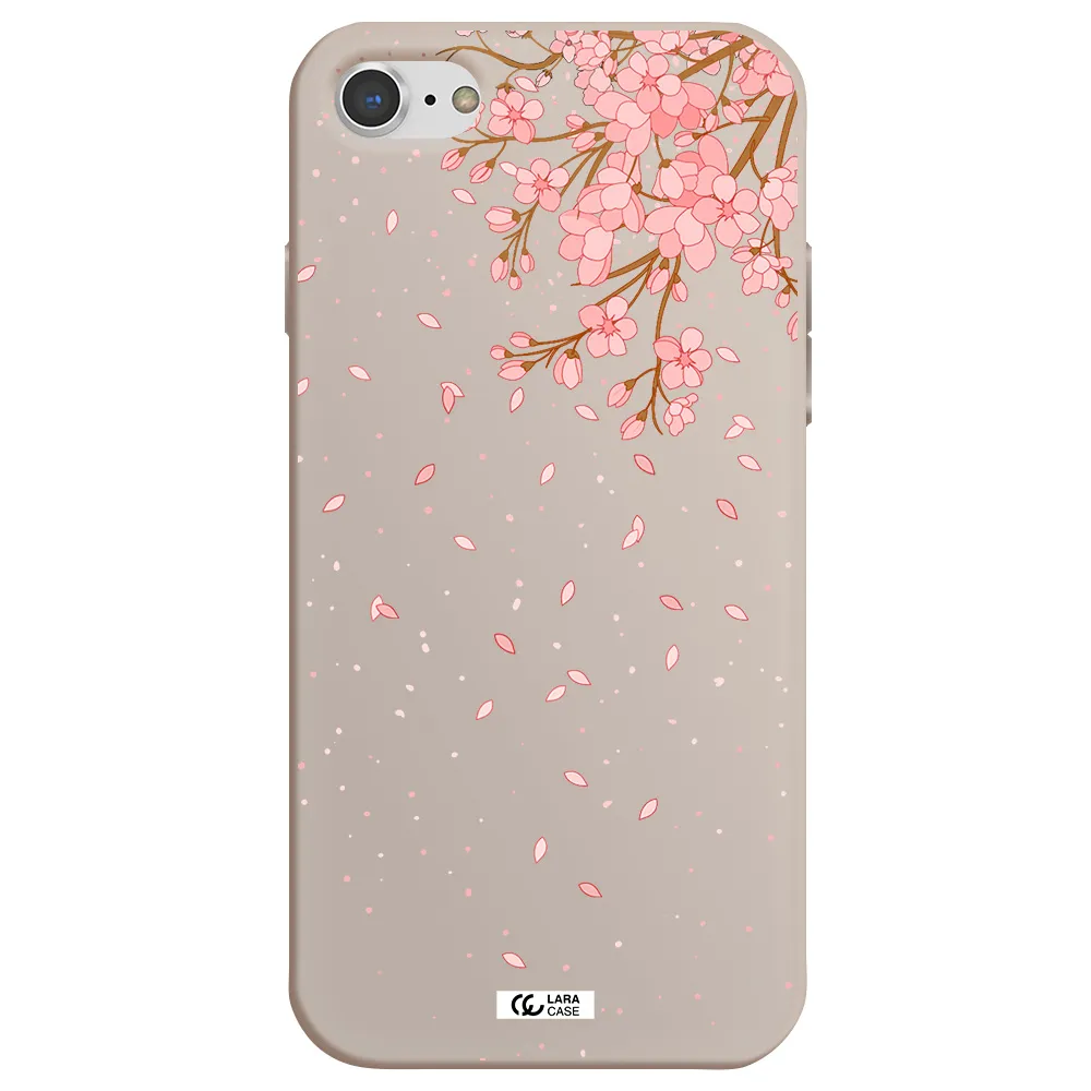 Sakura Fall Apple iPhone 7 Silicone Stone Case
