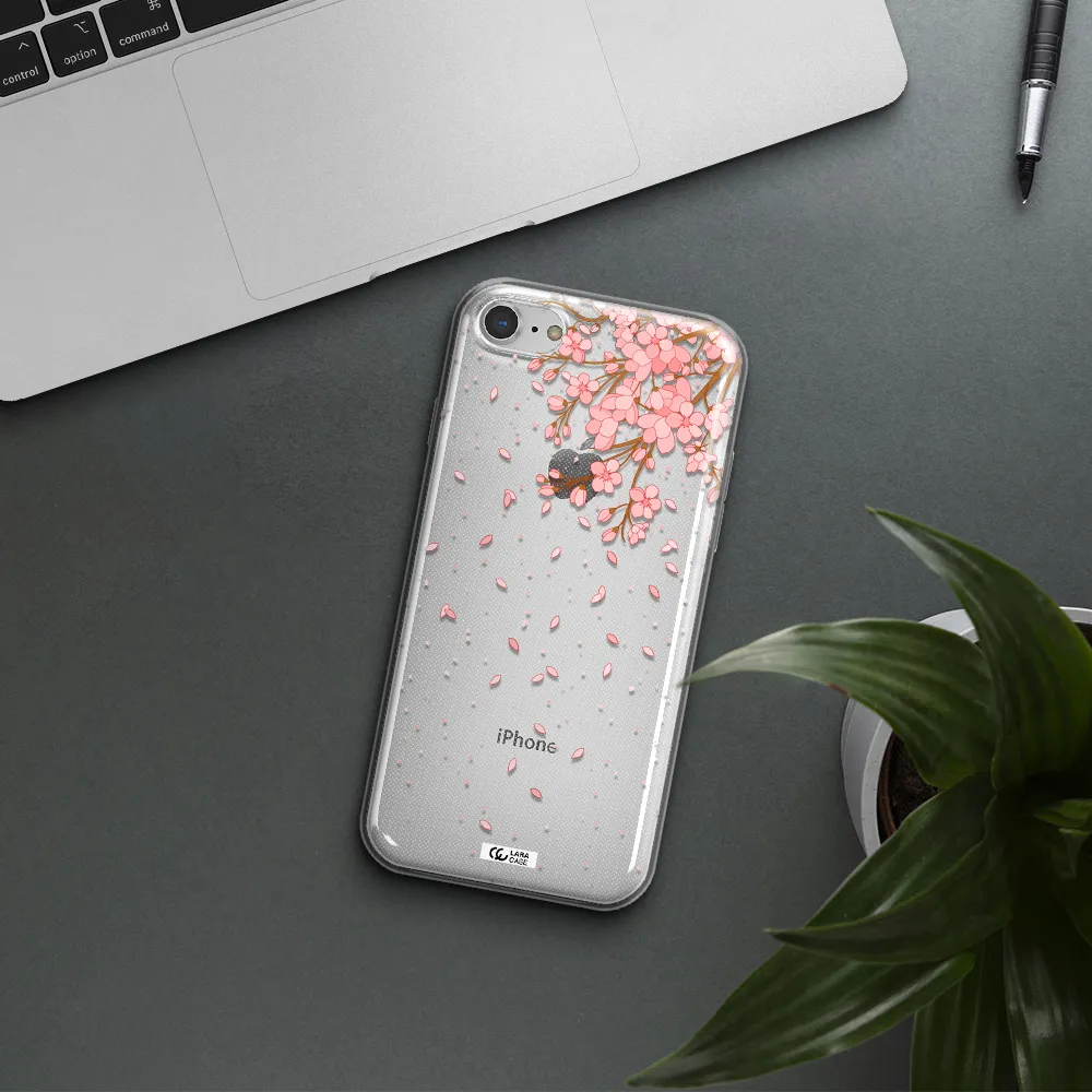 Sakura Fall Apple iPhone 8 Clear TPU Case