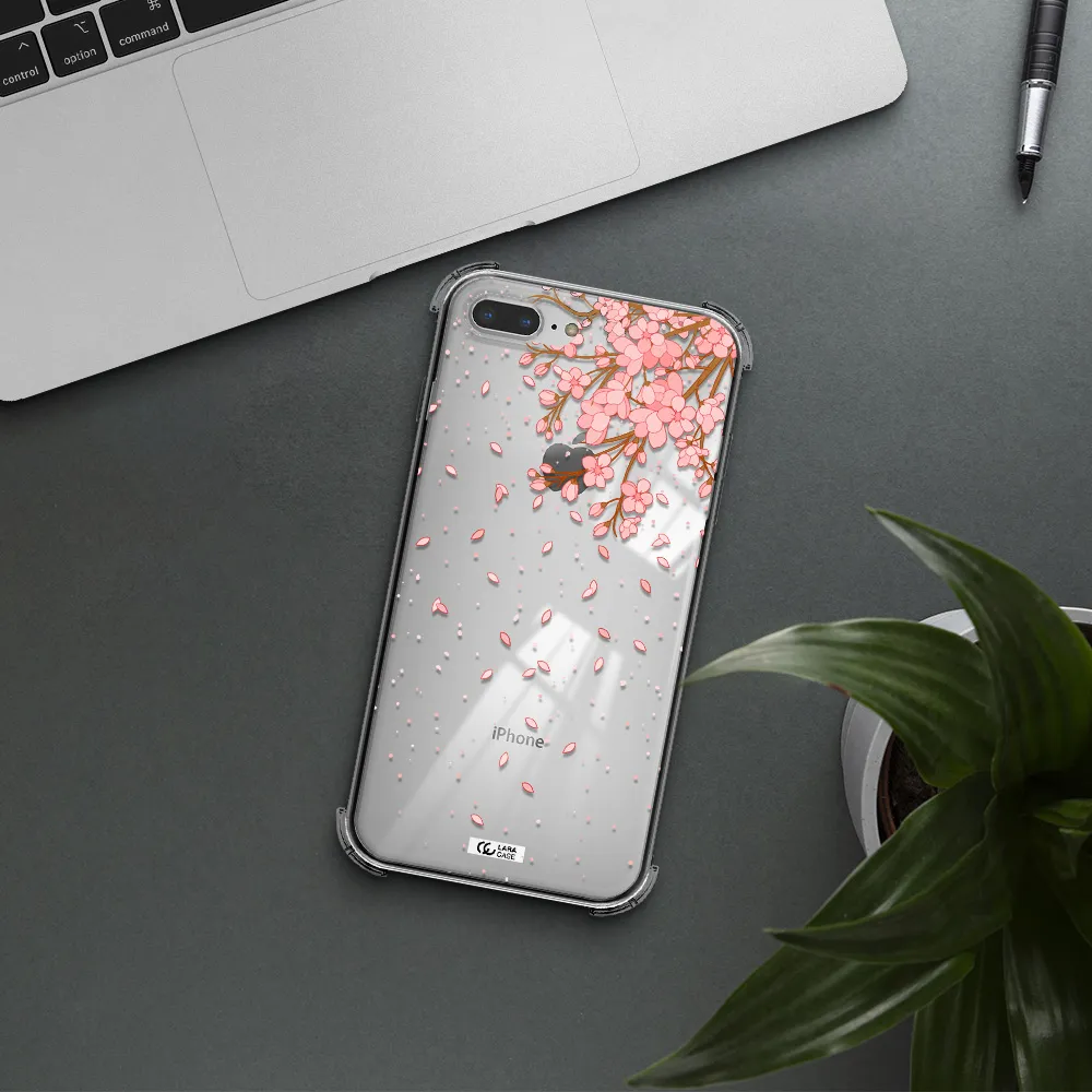 Sakura Fall Apple iPhone 8 plus Clear PC Case