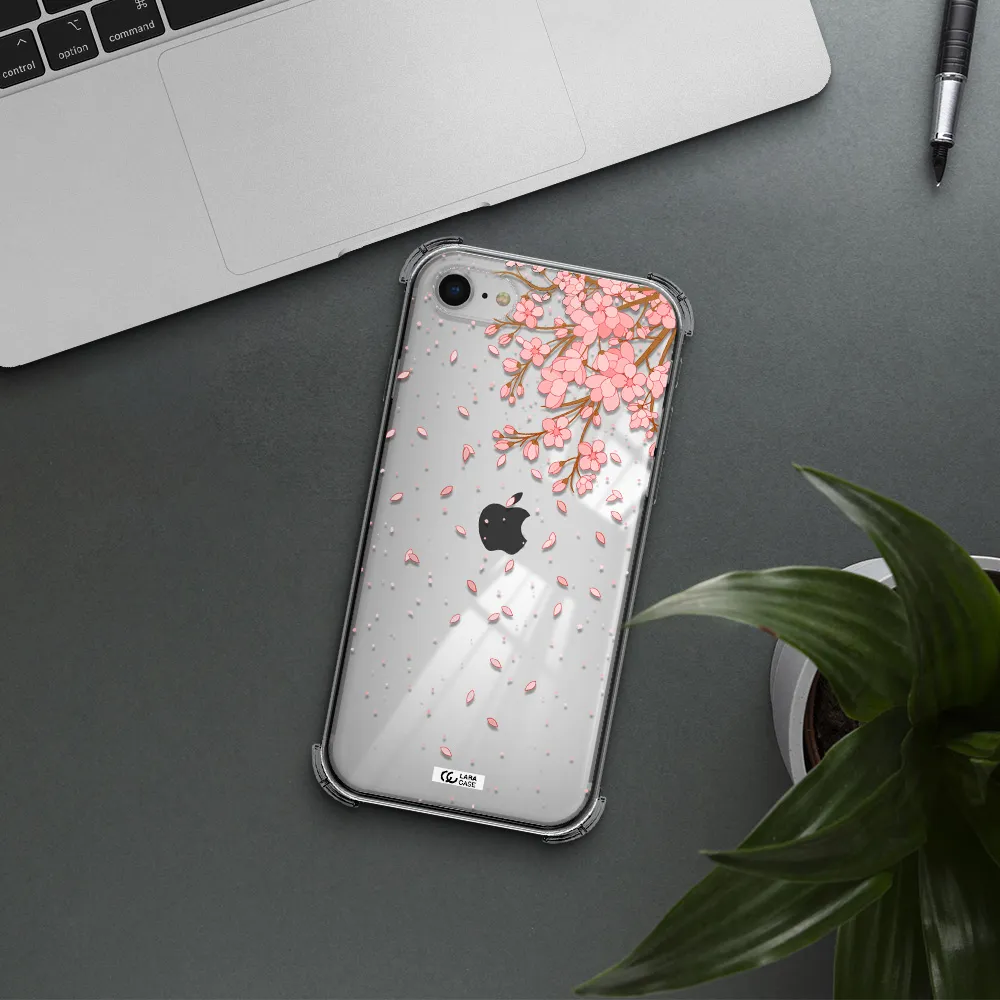Sakura Fall Apple iPhone se 2020 Clear PC Case