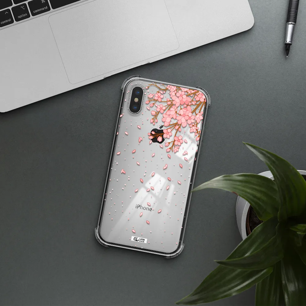 Sakura Fall Apple iPhone X Clear PC Case
