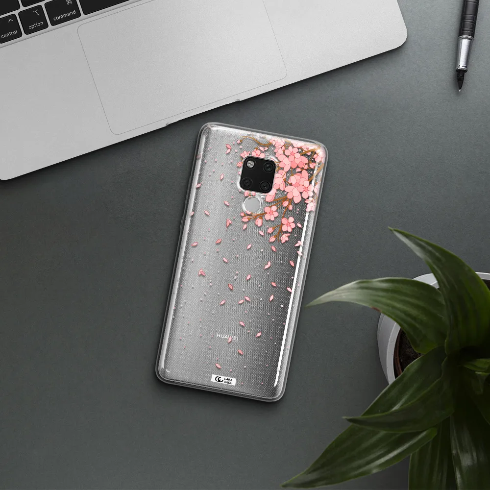 Sakura Fall Huawei Mate 20X Clear TPU Case