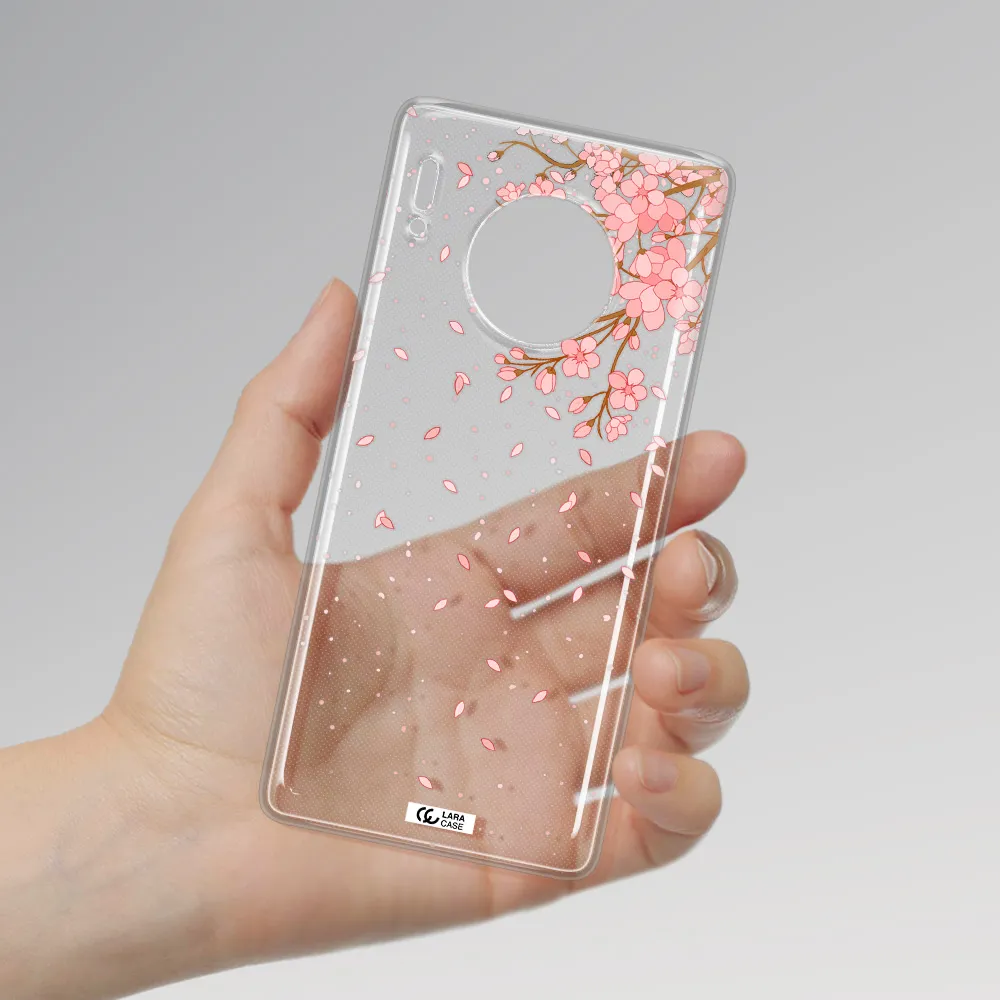 Sakura Fall Huawei Mate 30 Pro Clear TPU Case