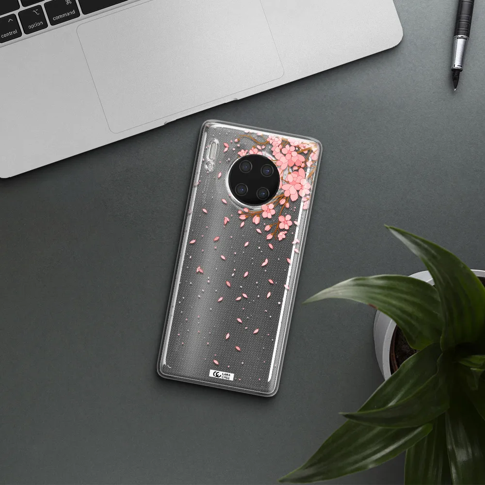 Sakura Fall Huawei Mate 30 Pro Clear TPU Case
