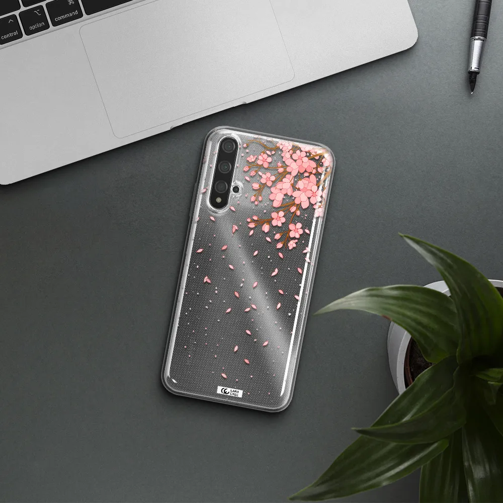 Sakura Fall Huawei Nova 5t Clear TPU Case