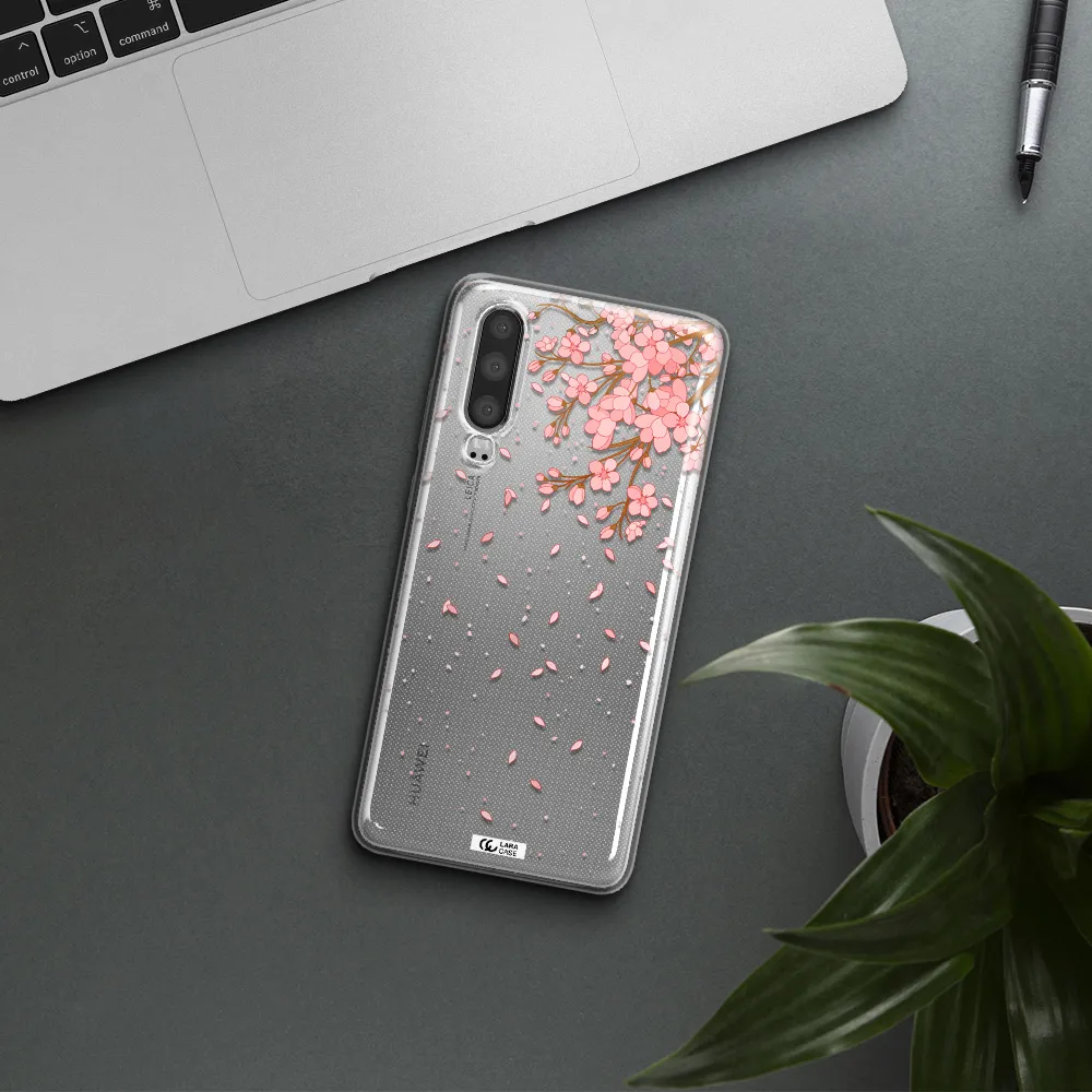 Sakura Fall Huawei P30 Clear TPU Case