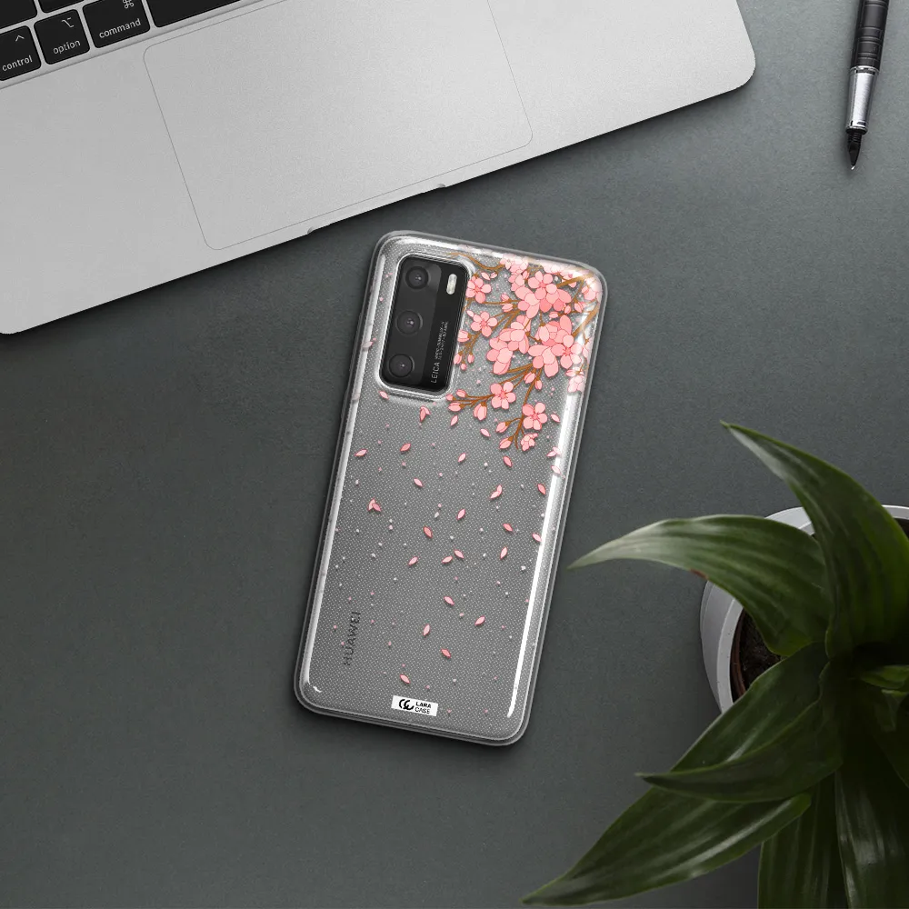 Sakura Fall Huawei P40 Clear TPU Case