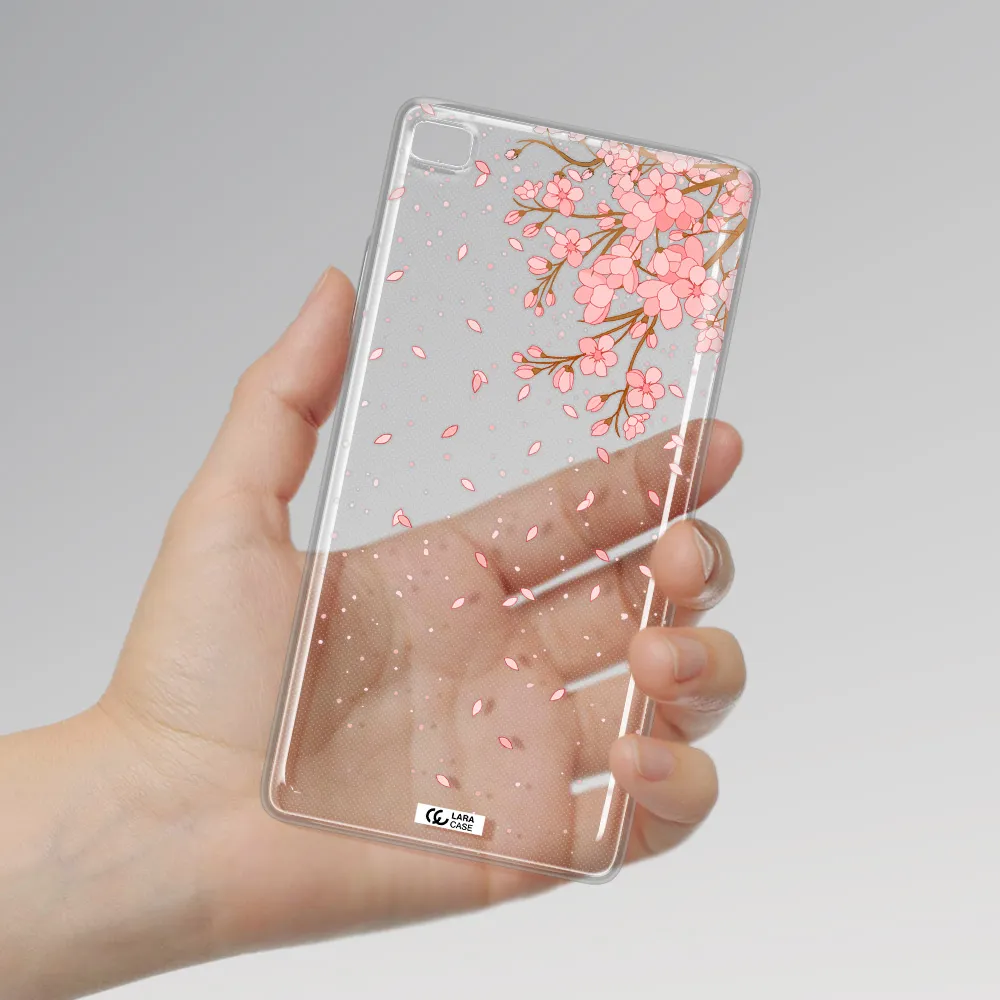 Sakura Fall Huawei P8 Clear TPU Case