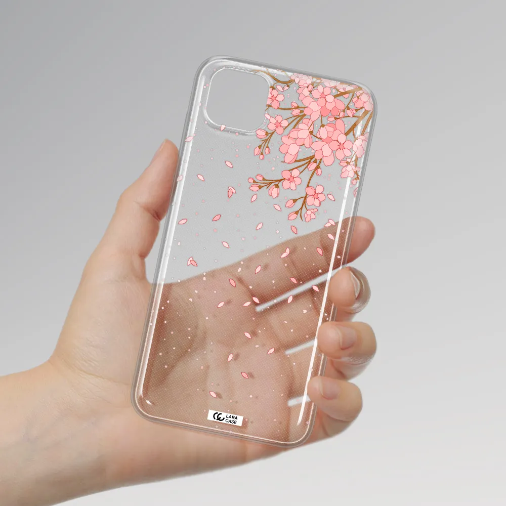 Sakura Fall Huawei Y5P Clear TPU Case