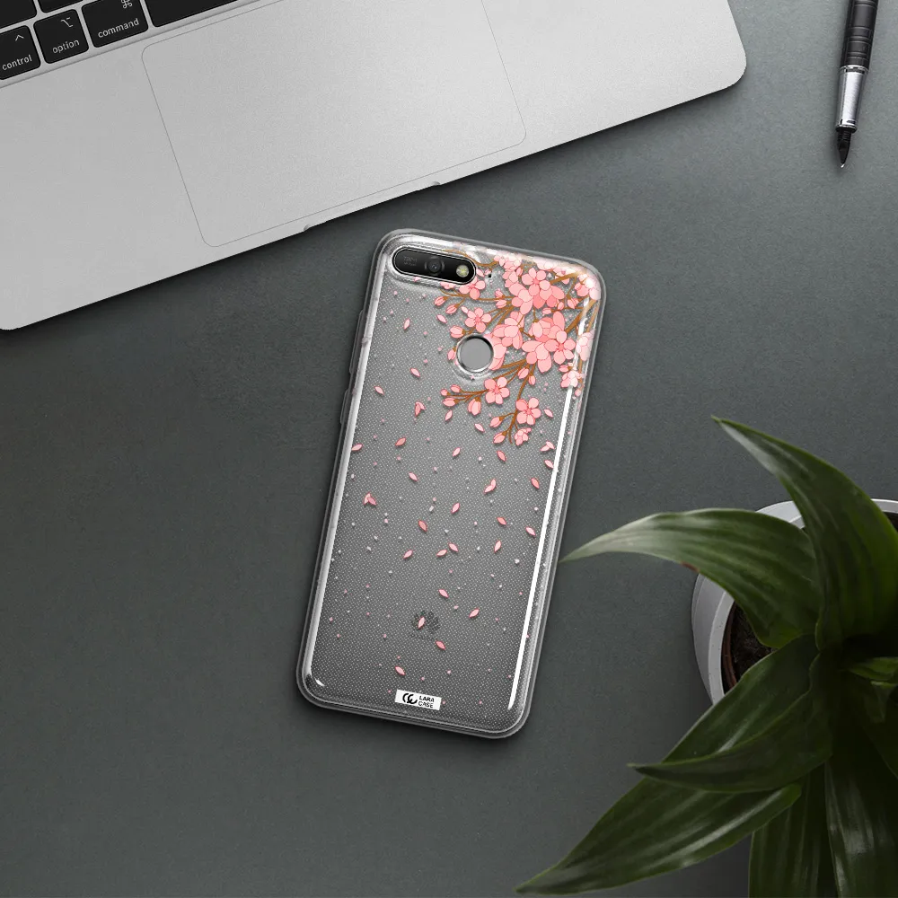 Sakura Fall Huawei Y6 Prime 2018 Clear TPU Case