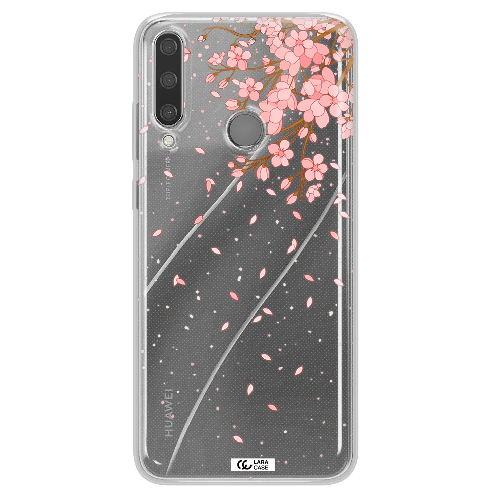 Sakura Fall Huawei Y6P Clear TPU Case