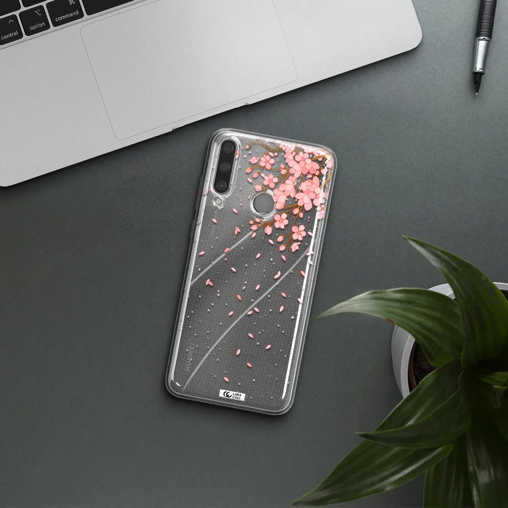 Sakura Fall Huawei Y6P Clear TPU Case