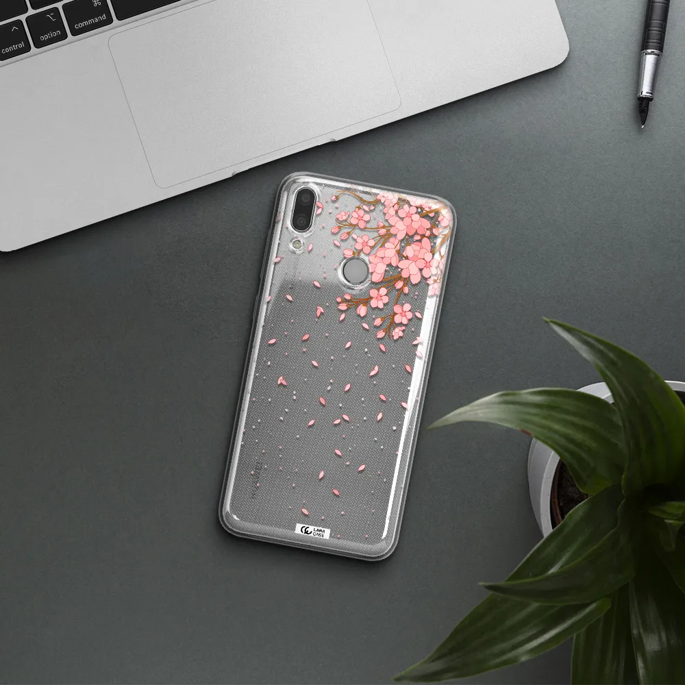 Sakura Fall Huawei Y9 2019 Clear TPU Case