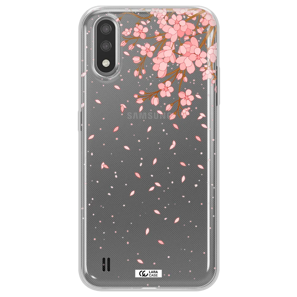 Sakura Fall Samsung A01 Clear TPU Case