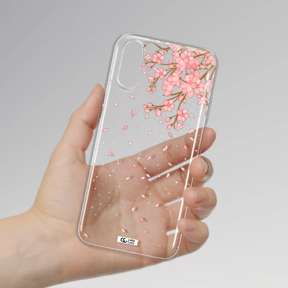 Sakura Fall Samsung A01 Clear TPU Case