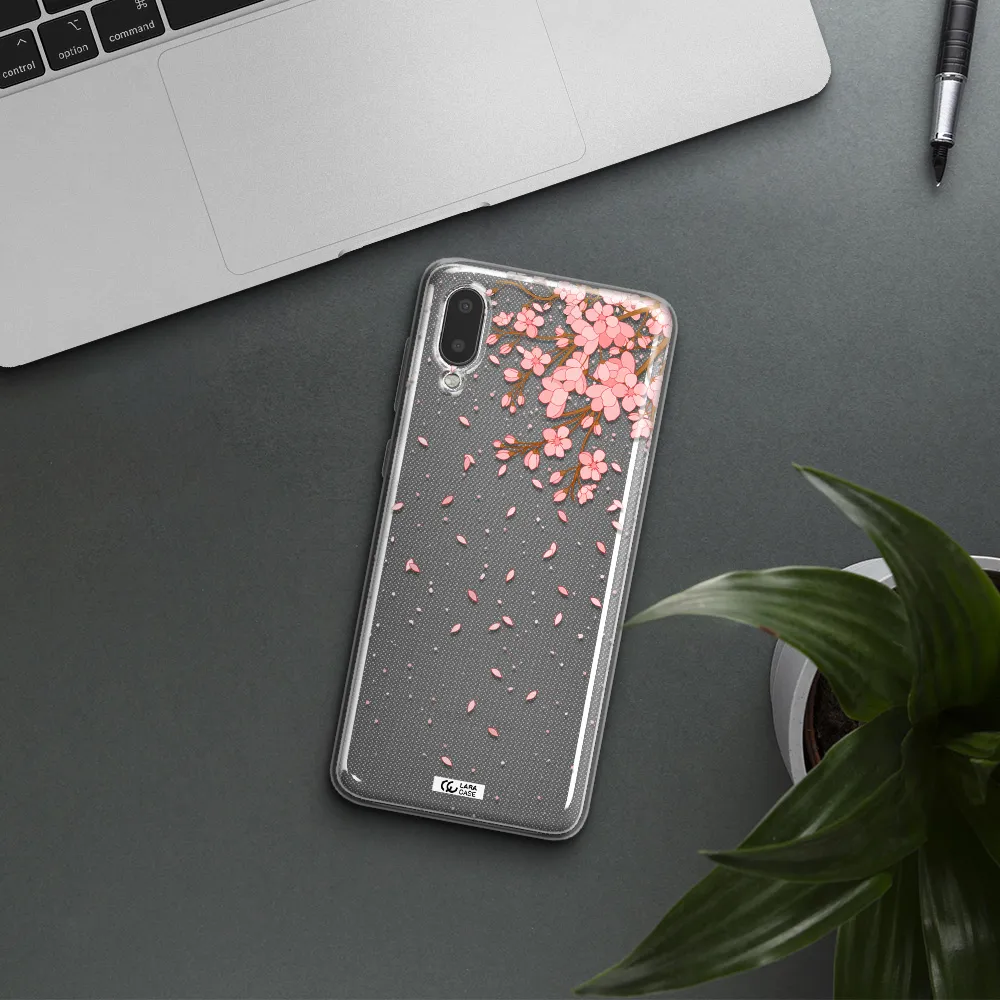 Sakura Fall Samsung A02 Clear TPU Case