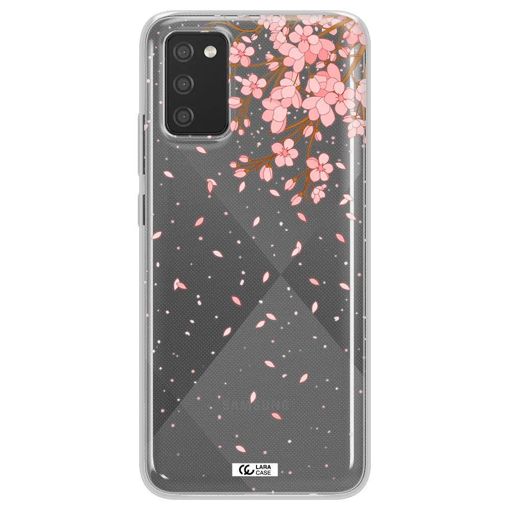 Sakura Fall Samsung A02S Clear TPU Case