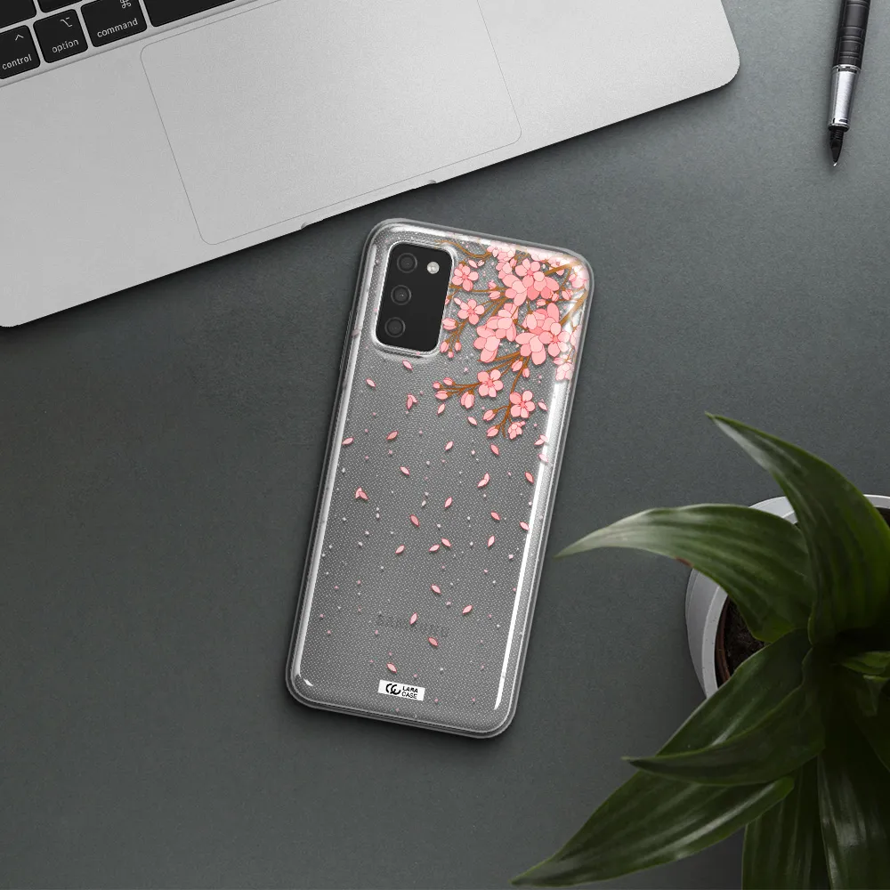 Sakura Fall Samsung A03S Clear TPU Case