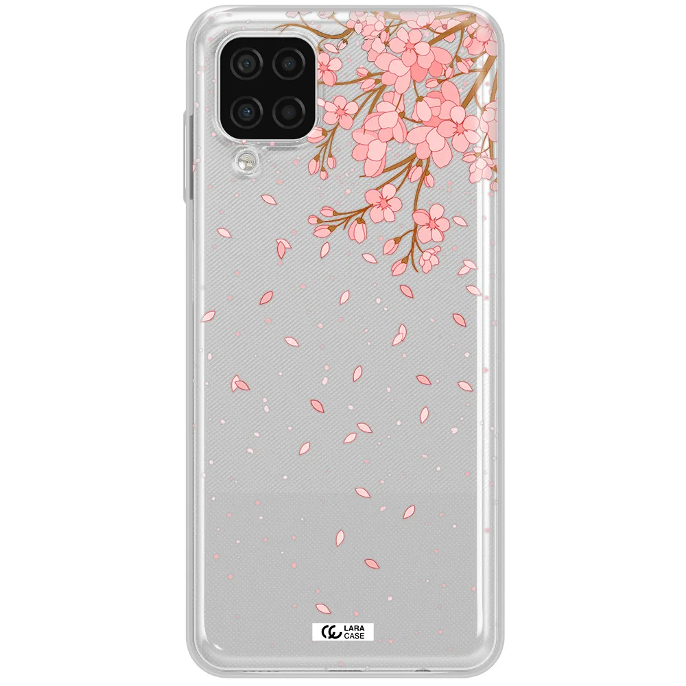 Sakura Fall Samsung A12 4g Clear TPU Case