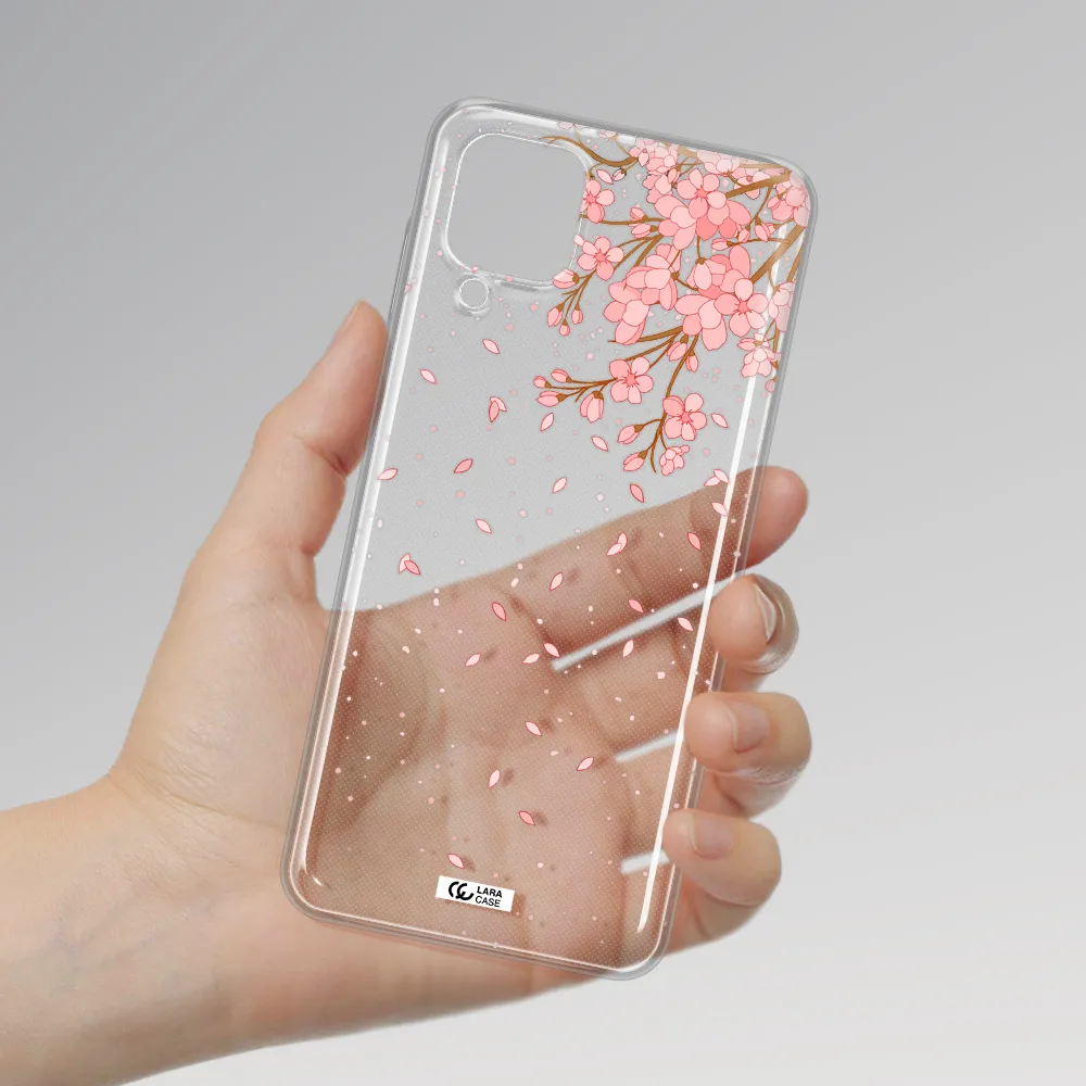 Sakura Fall Samsung A12 4g Clear TPU Case