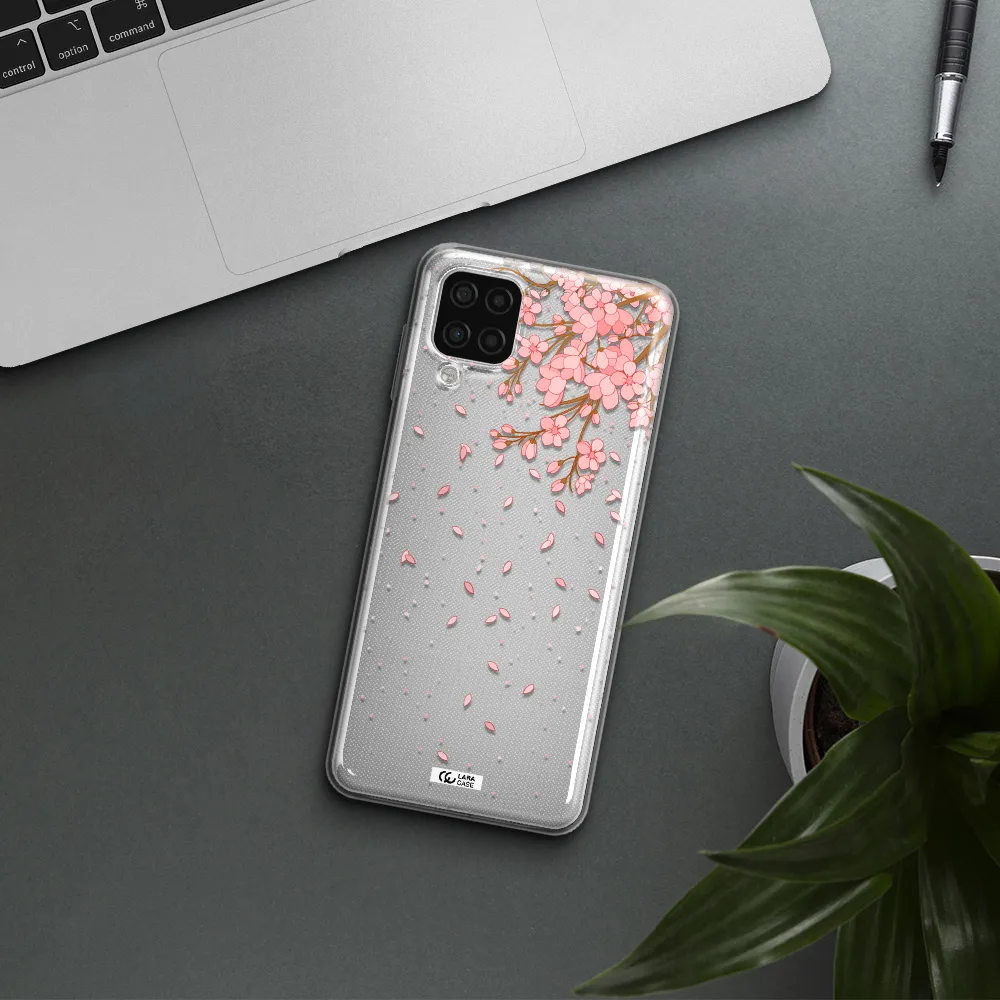 Sakura Fall Samsung A12 4g Clear TPU Case