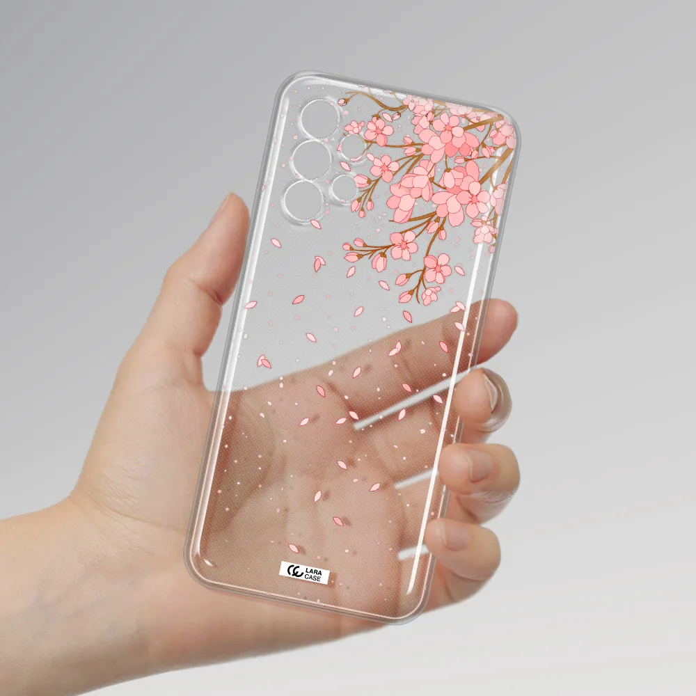 Sakura Fall Samsung A13 4g Clear TPU Case
