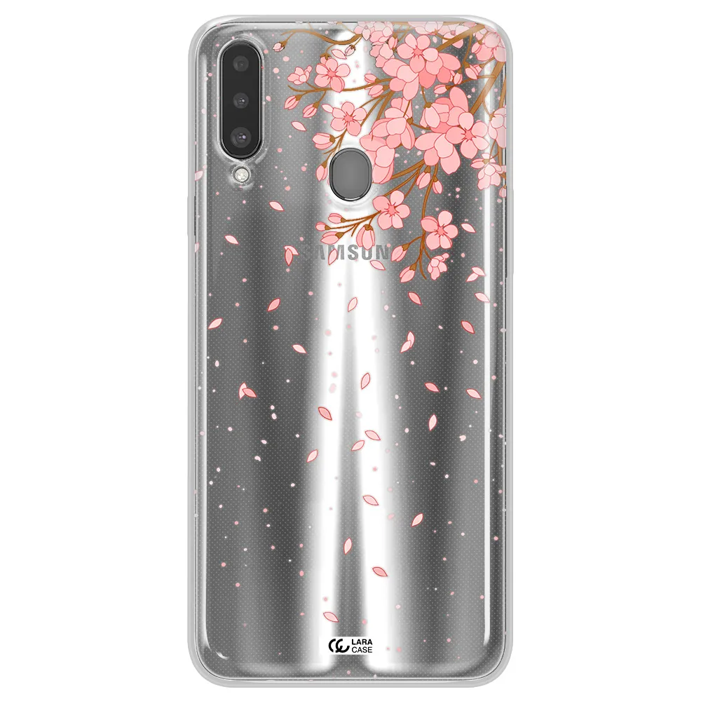 Sakura Fall Samsung A20S Clear TPU Case