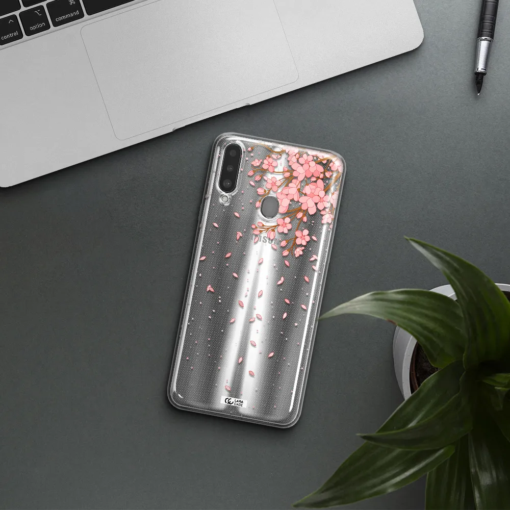 Sakura Fall Samsung A20S Clear TPU Case