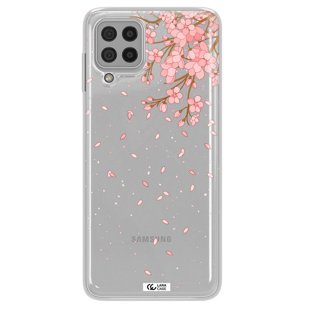 Sakura Fall Samsung A22 4g Clear TPU Case