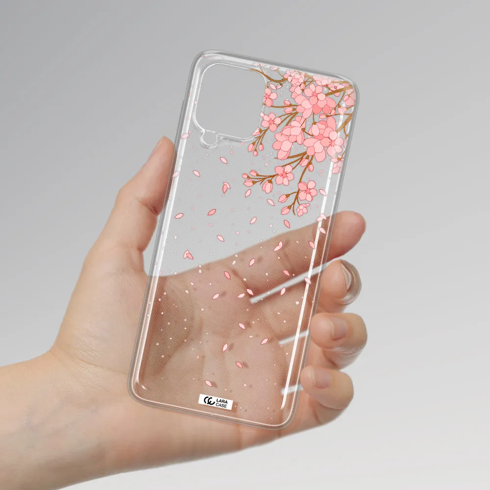 Sakura Fall Samsung A22 4g Clear TPU Case