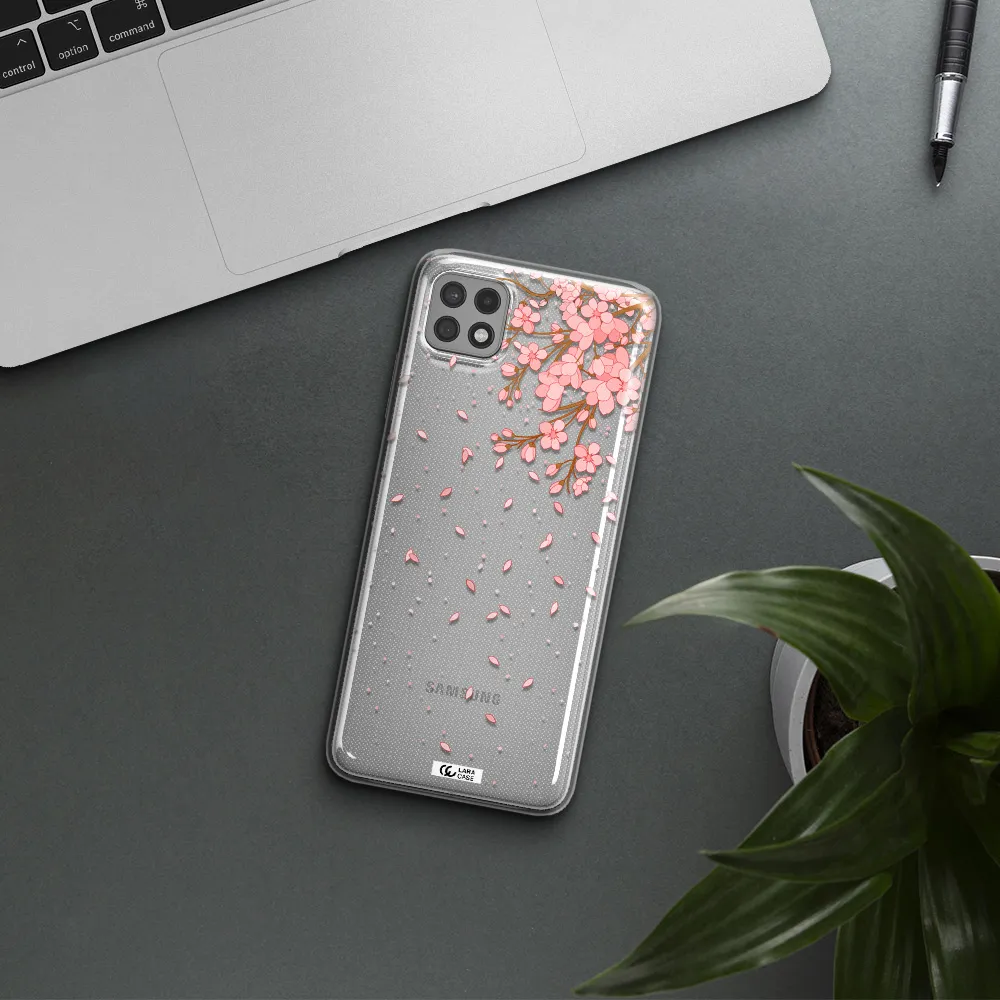 Sakura Fall Samsung A22 5g Clear TPU Case
