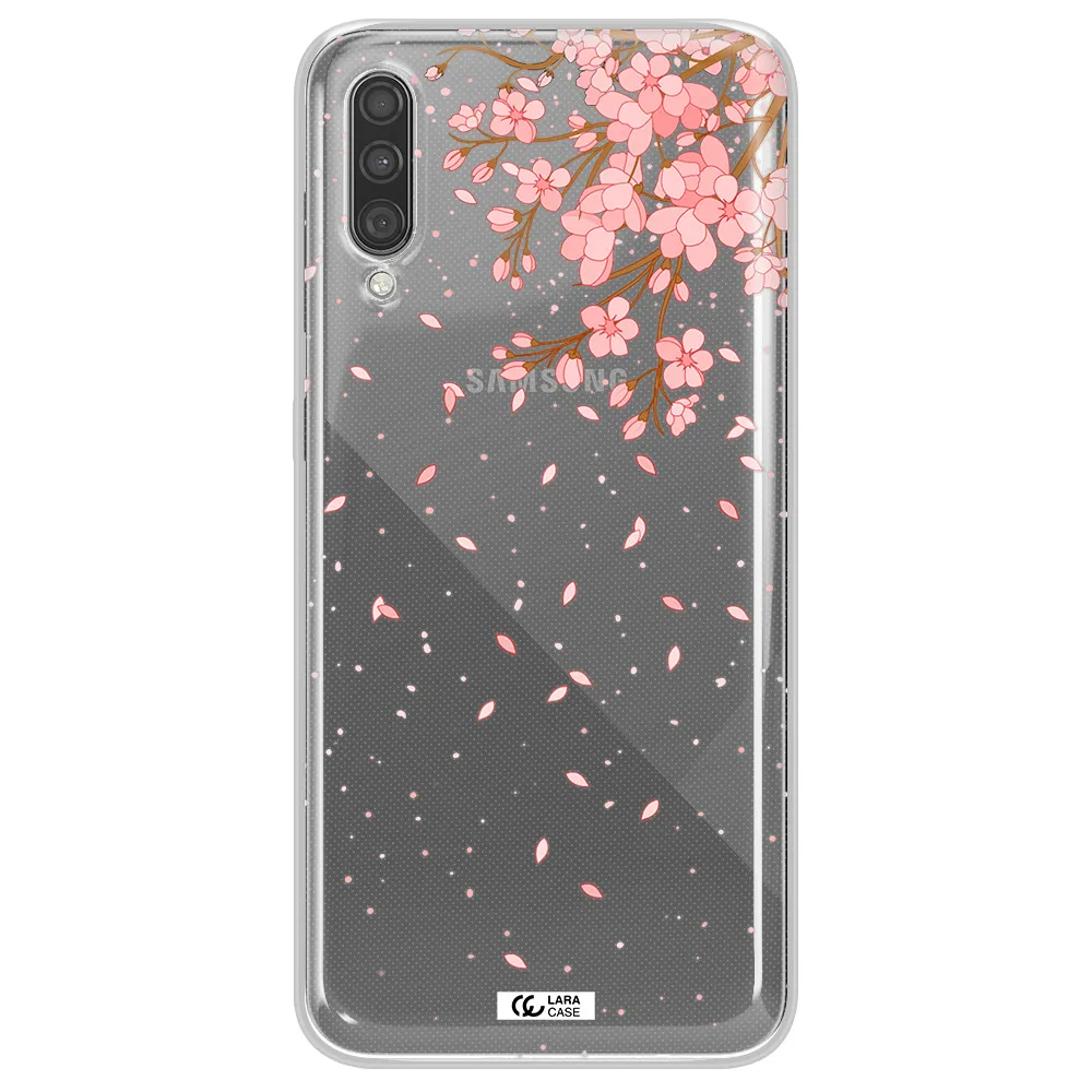 Sakura Fall Samsung A30S Clear TPU Case