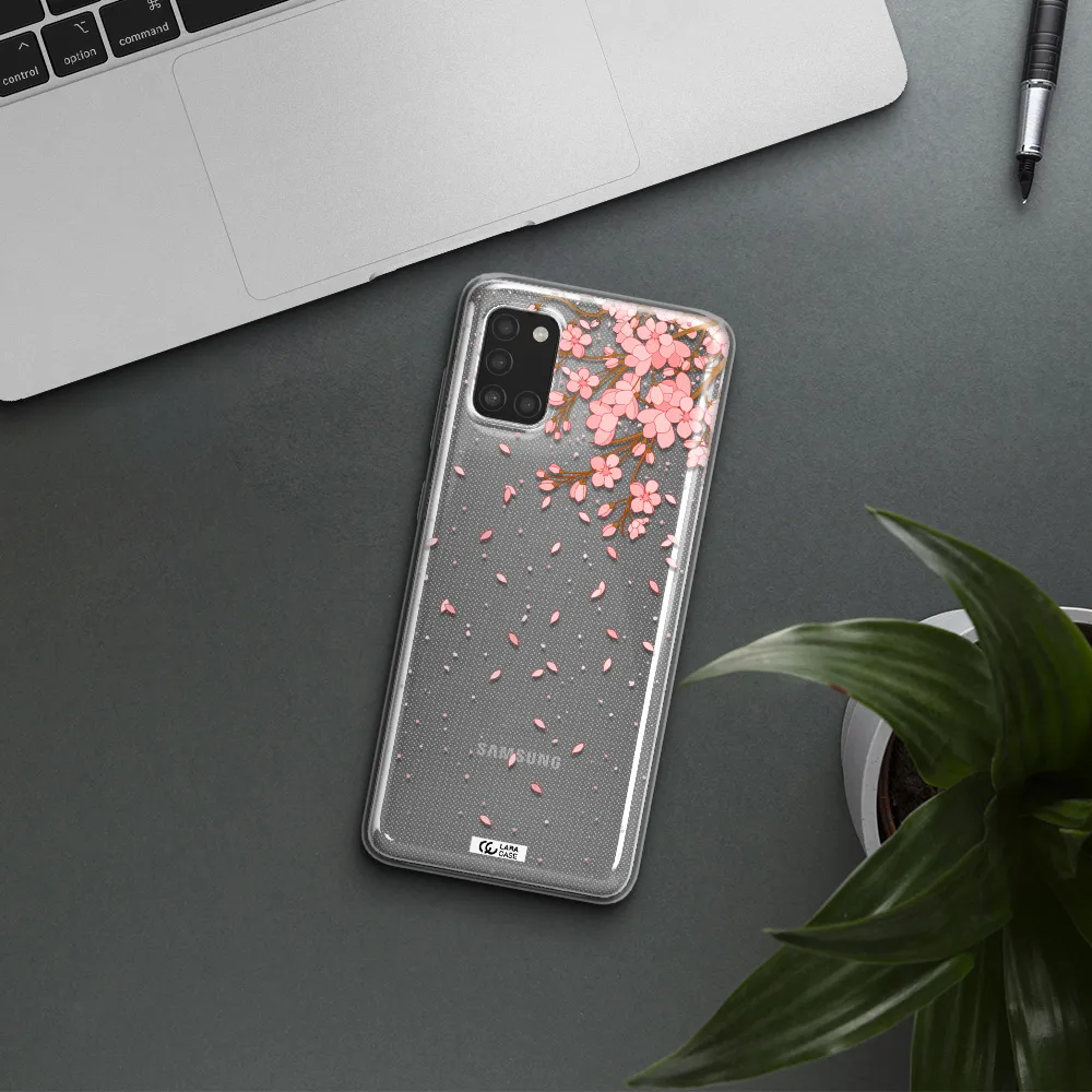 Sakura Fall Samsung A31 Clear TPU Case