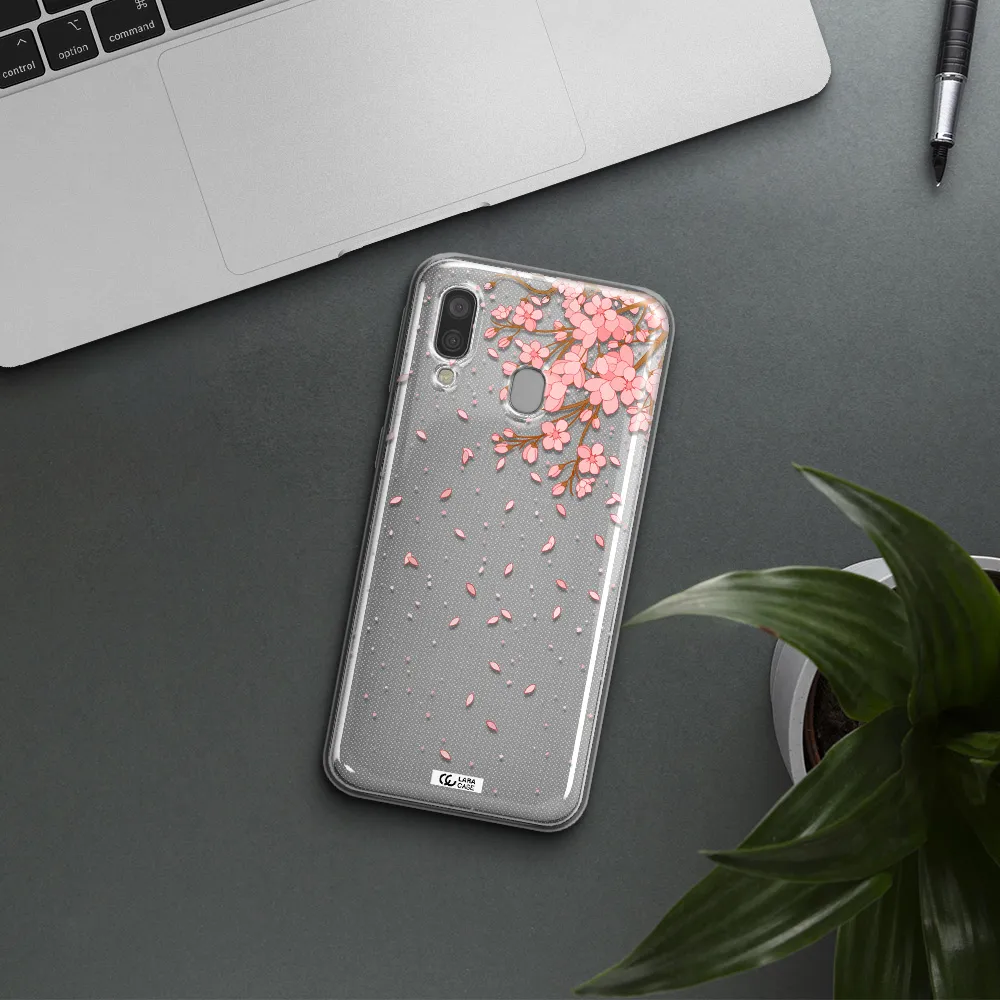 Sakura Fall Samsung A40 Clear TPU Case