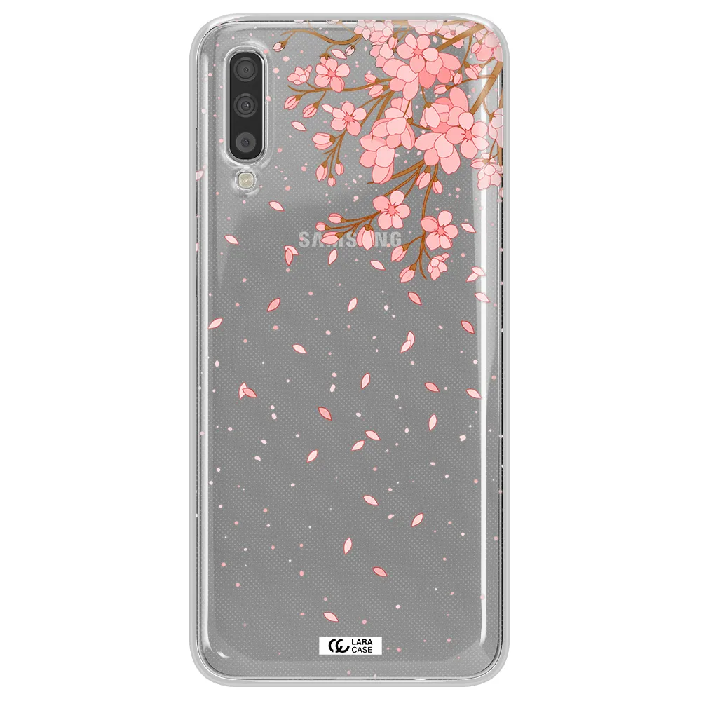 Sakura Fall Samsung A70 Clear TPU Case