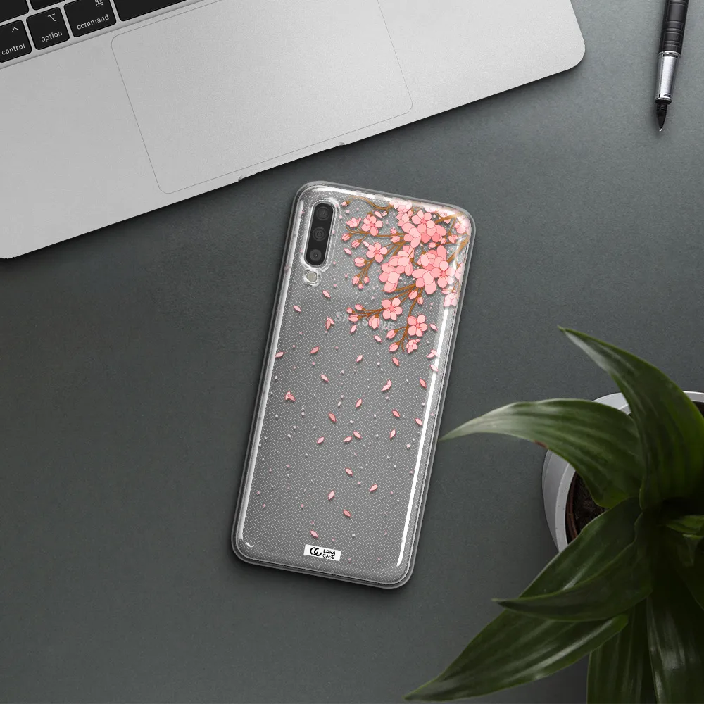 Sakura Fall Samsung A70 Clear TPU Case