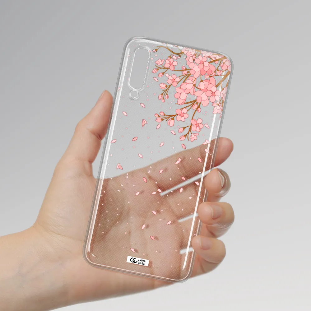 Sakura Fall Samsung A70S Clear Tpu Case