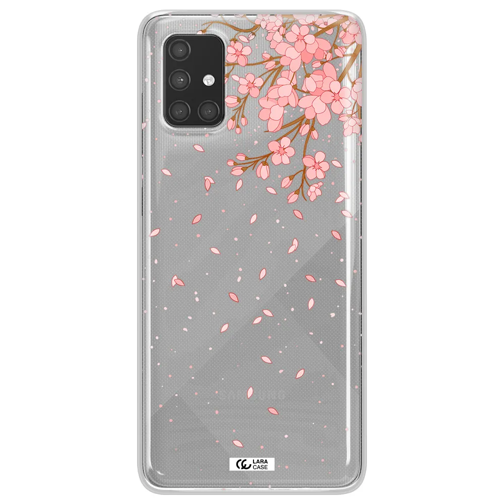 Sakura Fall Samsung A71 Clear TPU Case